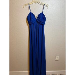 Fiesta Fashion Royal Blue Spaghetti Strap Maxi Dress Medium